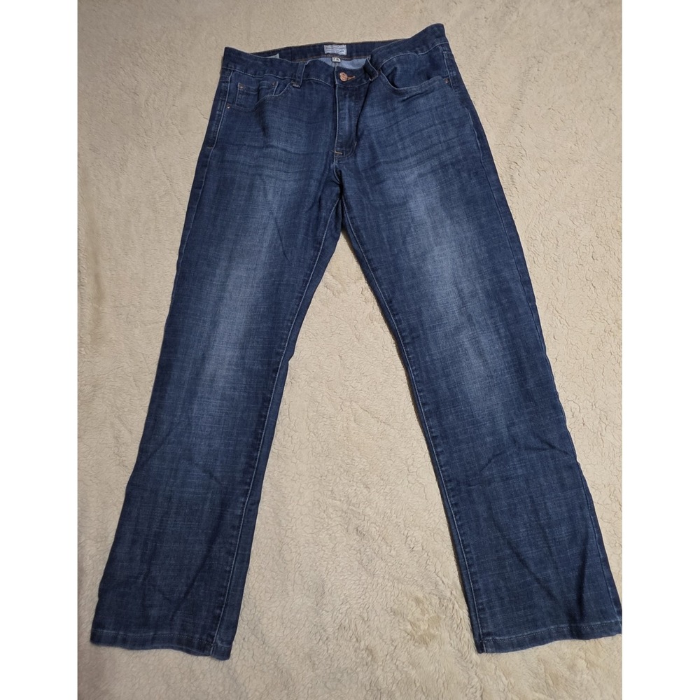 Weatherproof Vintage Men's Jeans 36x30 Straight Fit Medium Dark Wash Stretch